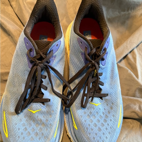 Hoka Blue and Yellow Running Shoes - Picture 5 of 7